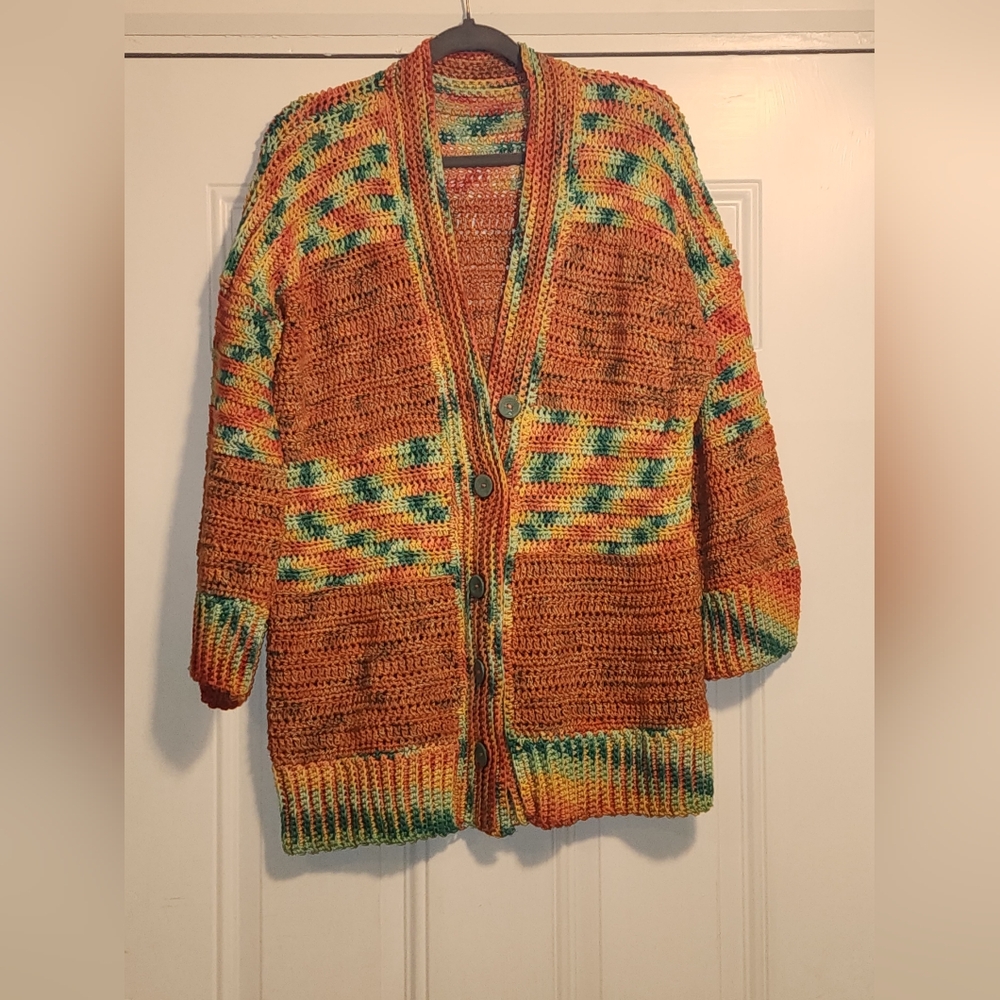 Vibrant Multicolor Women's Cardigan
